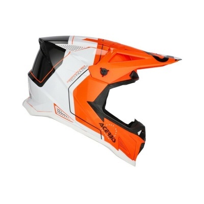 Capacete Acerbis T711  Preto Laranja