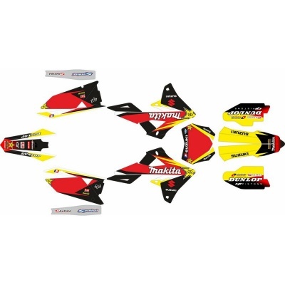 Kit Autocolantes Completo Suzuki RMZ 250 19-.. RMZ 450 18-.. Makita