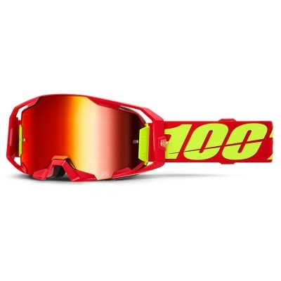 Oculos 100% Armatic Vermelho  Espelhado