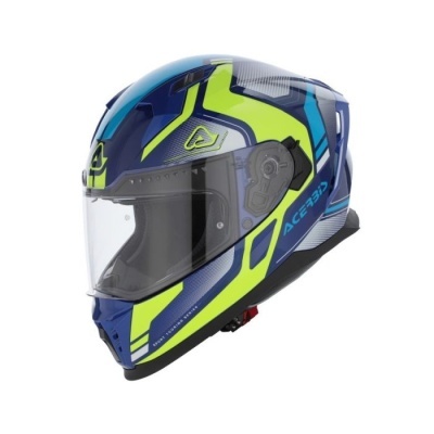 Capacete Acerbis X-WAY Amarelo Azul