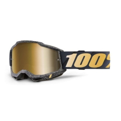 Oculos 100% Accuri 2 M2 Epelhado Preto Dourado