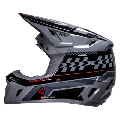 Capacete Leatt 8.5 com oculos cinzento