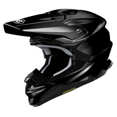 Capacete integral preto para motociclismo com visera ajustável