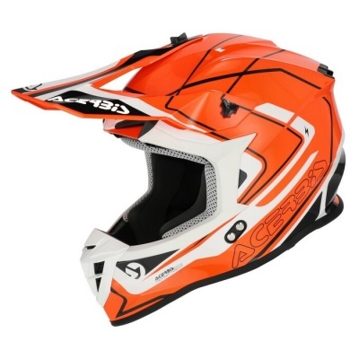 Capacete Acerbis Linear 22-06  Laranja Branco