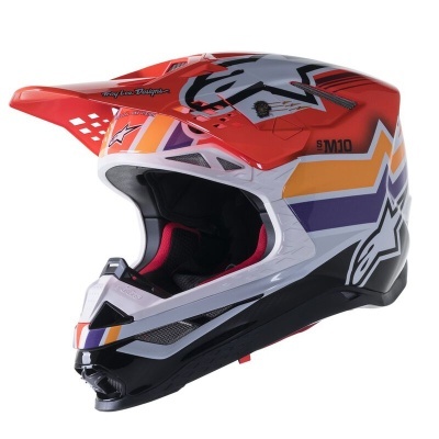 Capacete Alpinestars Supertech S-M10 TLD Edition 23 vermelho