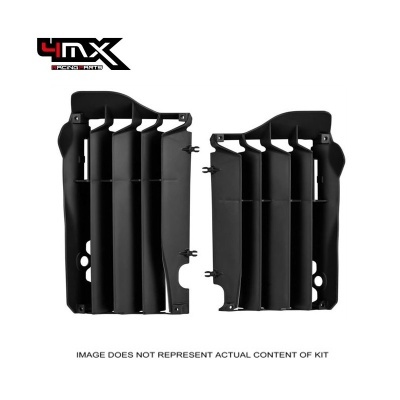 Par de defletores de ar pretos 4MX RACING PARTS