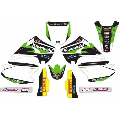 Kit Autocolantes Completo Kawasaki KX 125/250 03-12 Verde/Branco