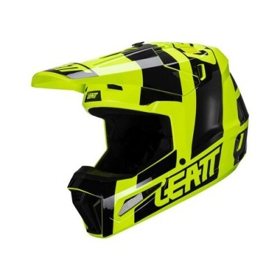 Capacete Leatt 3.5 V24 Com Oculos Amarelo