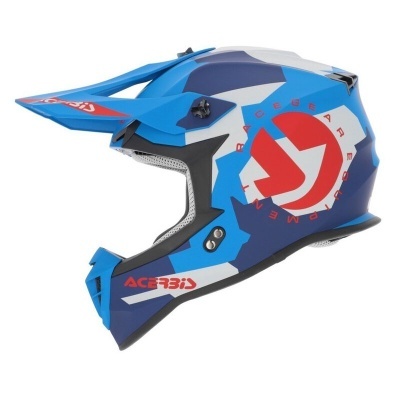 Capacete Acerbis Linear  22-06  Azul Vermelho