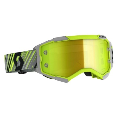 Oculos Scott Fury Cromado Amarelo/Cinza