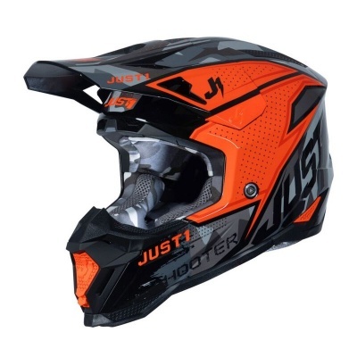 Capacete Just1 J-40 Shooter Camo Laranja