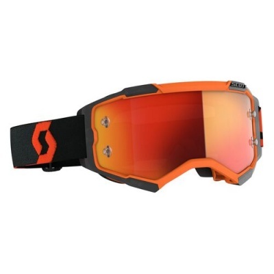 Oculos Scott Fury Cromado Laranja/Preto