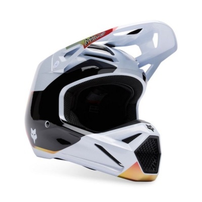 Capacete Fox V1 Hello Future Branco