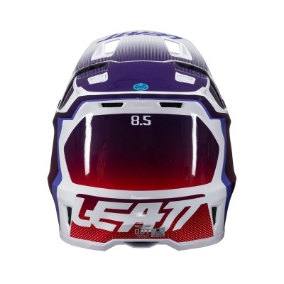 Capacete Leatt 8.5 Branco / Vermelho Com Oculos