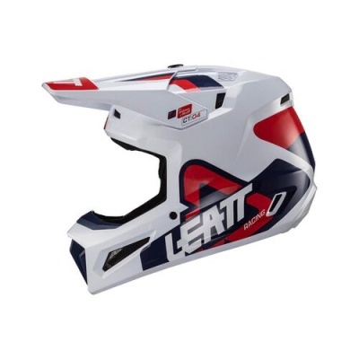 Capacete Leatt 3.5 V24 Com Oculos Azul/Vermelho