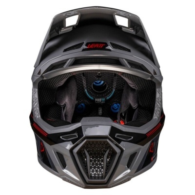 Capacete Leatt 8.5 com oculos cinzento