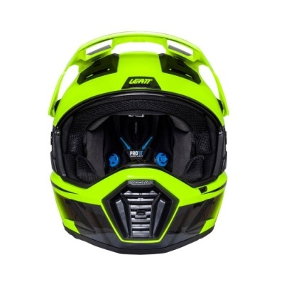 Capacete Leatt Adventure 8.5 Amarelo com oculos