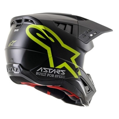 Capacete Alpinestars S-M5 Compass Preto/Amarelo