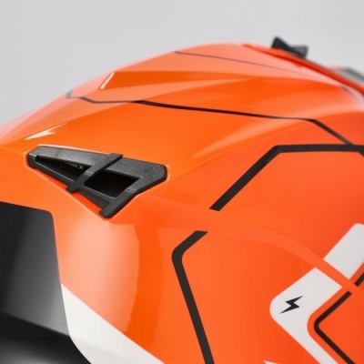 Capacete Acerbis Linear 22-06  Laranja Branco