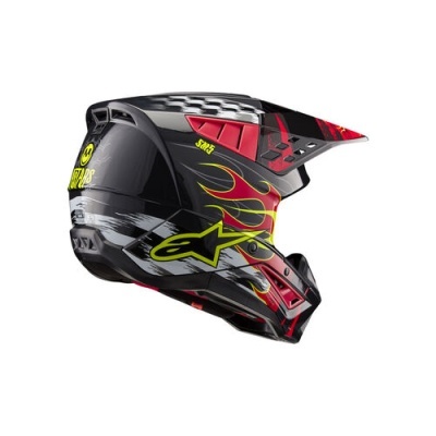Capacete Alpinestars S-M5 Rash Vermelho