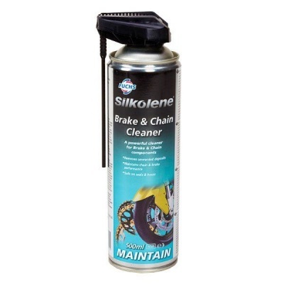 Lata spray de limpeza para travões e correntes Silkolene Brake & Chain Cleaner