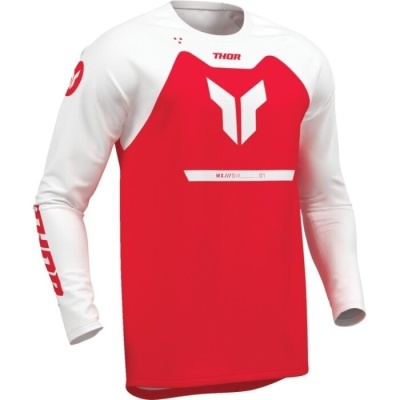 Camisola Thor Ridemode Menace Vermelho Branco