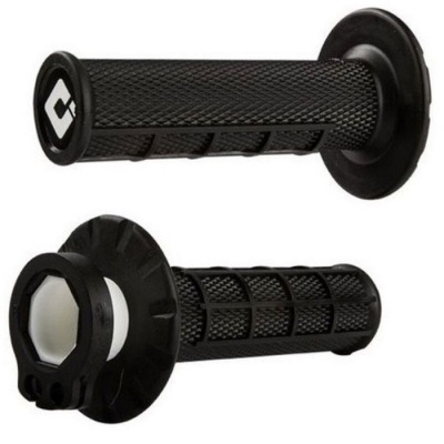 Punhos ODI MX Lock On V2 Half Waffle 2/4 T Preto