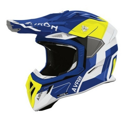 Capacete AIROH AVIATOR ACE 2 Shild Amarelo Azul