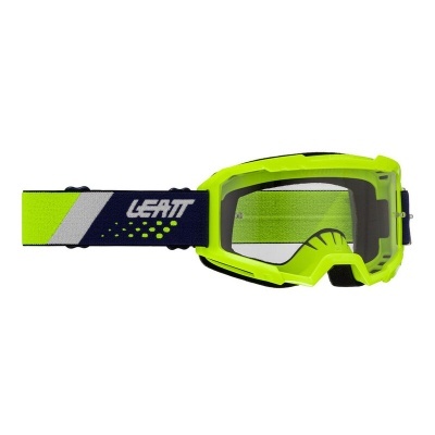 Óculos protecção motocross amarelo-neon e preto com correia ajustável