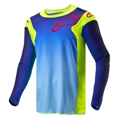 Camisola Alpinestars Racer Hoen Azul Amarelo