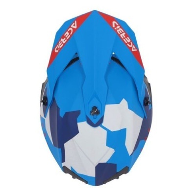 Capacete Acerbis Linear  22-06  Azul Vermelho