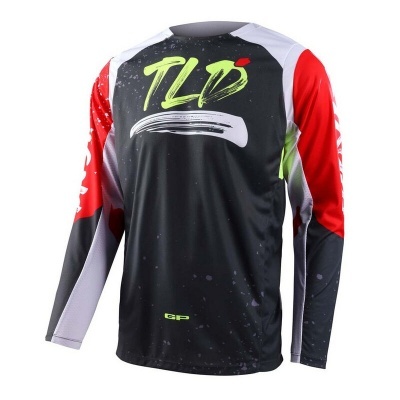 Camisola Troy Lee Designs GP PRO Partical Preto Vermelho