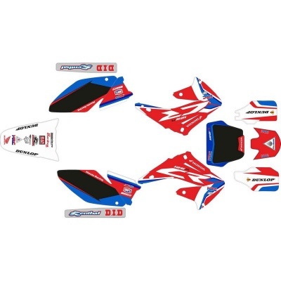 Kit Autocolantes Completo Honda CR 125 R 04-07 Vermelho/Azul