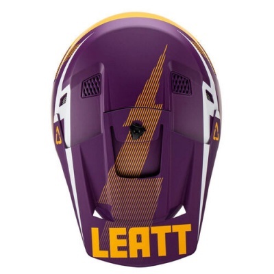 Capacete Leatt 3.5 kit com óculos purpura