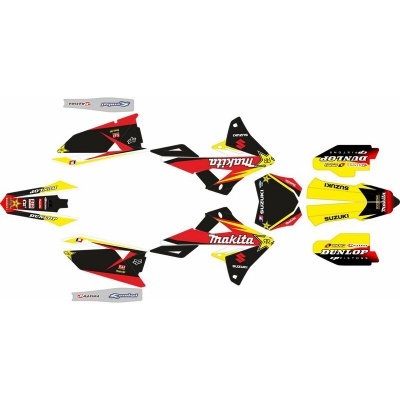 Kit Autocolantes Completo Suzuki RMZ 250 19-.. RMZ 450 18-.. Makita