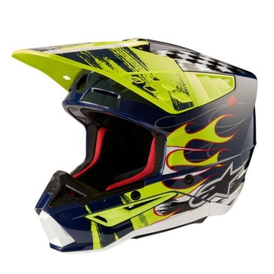 Capacete Alpinestars S-M5 Rash Amarelo