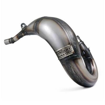 Escape de mota em metal cinzento com etiqueta PRO-UNIT WORKS CUT