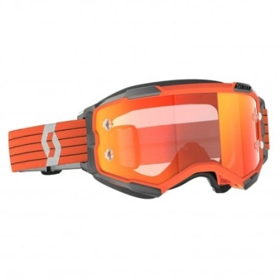Oculos Scott Fury Works Cromado Laranja
