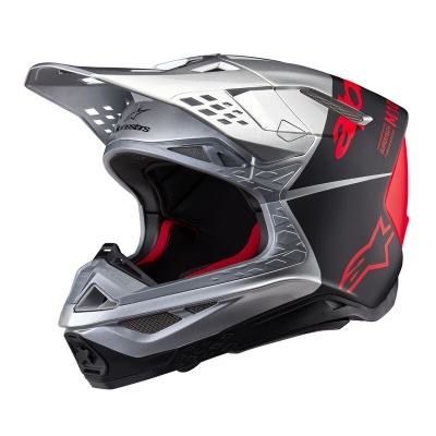 Capacete Alpinestars Supertech M10 Flood Prata