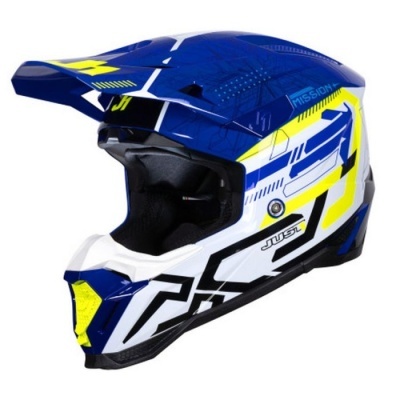 Capacete Just1 J-40 Mission Azul