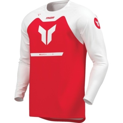 Camisola Thor Ridemode Menace Vermelho Branco