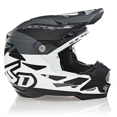 CAPACETE 6D ATR-2 Merge Branco PReto