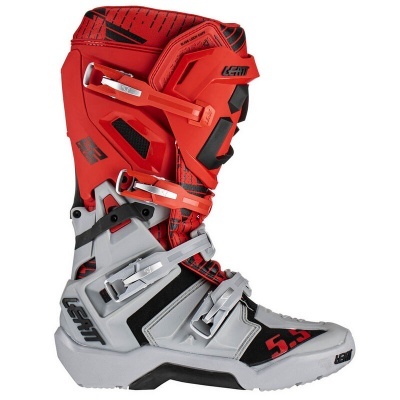 Botas Leatt 5.5 Flexlock Enduro Vermelho Cinza