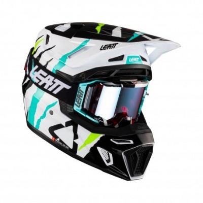 Capacete Leatt 8.5 2023 Tiger Com Oculos