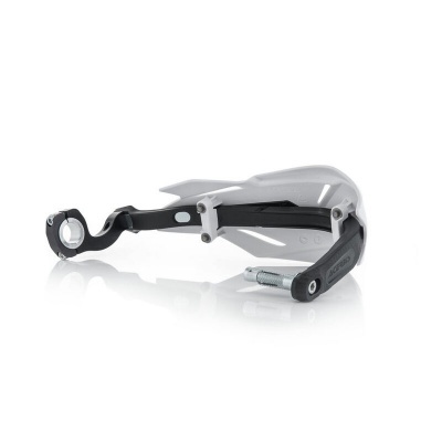 Protetor de manete para mota branco e preto com parafuso