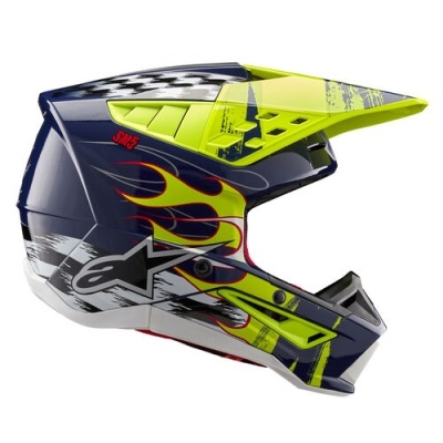 Capacete Alpinestars S-M5 Rash Amarelo