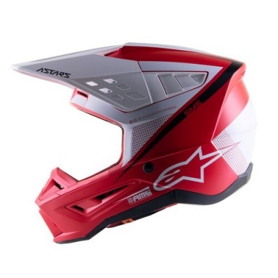 Capacete Alpinestars S-M5 Rayon Vermelho matte