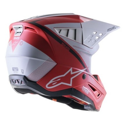 Capacete Alpinestars S-M5 Rayon Vermelho matte