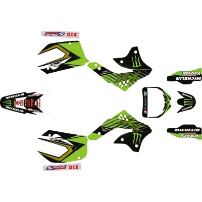 Kit Autocolantes Completo Kawasaki KX 450 F 06-08 Eli Tomac
