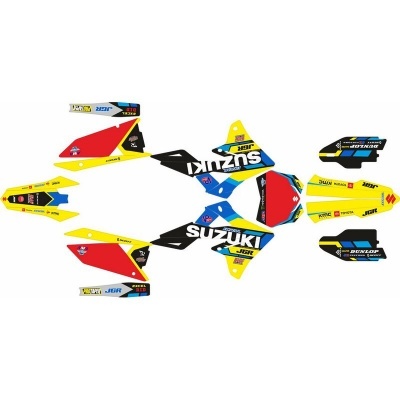 Kit Autocolantes Completo Suzuki RMZ 250 19-20 RMZ 450 18-20 JGR Edition